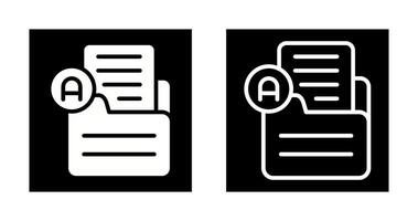 Document Font Vector Icon