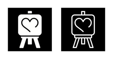 amor pintura vector icono