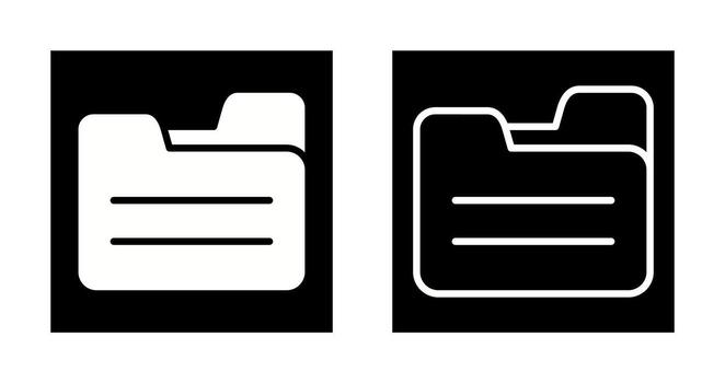 carpeta abierto vector icono