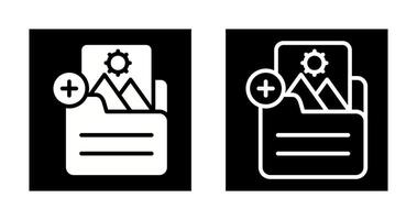 Document Insert Image Vector Icon