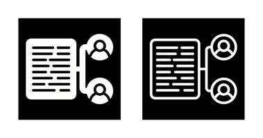 Document Collaboration Vector Icon