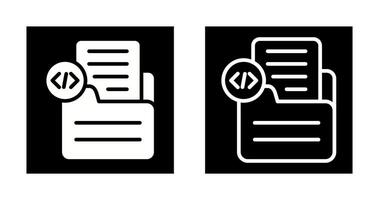 Document Insert Code Vector Icon