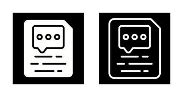 Document Insert Comment Vector Icon