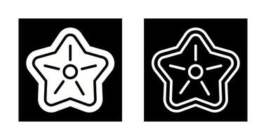 icono de vector de estrella de mar