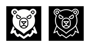 icono de vector de oso