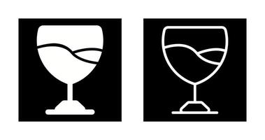 icono de vector de copa de vino