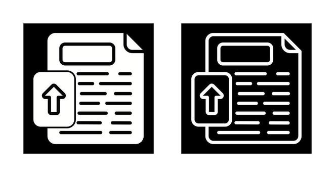 Upload File Vector Icon