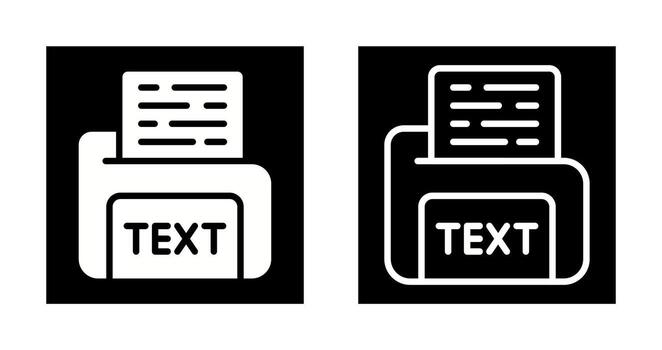 texto archivo vector icono