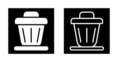 Trash bin Vector Icon