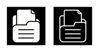 Folder with documents Vector Icon