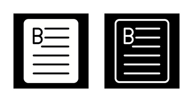 Document Bold Vector Icon