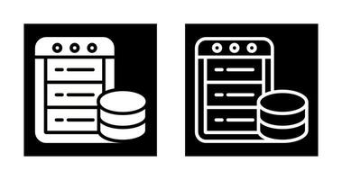 icono de vector de base de datos