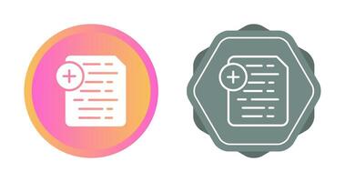 Document Insert Icon Vector Icon