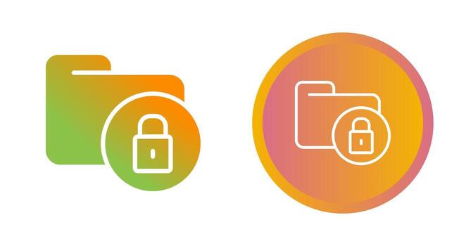 Secure Folder Vector Icon