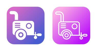 Portable air compressor Vector Icon