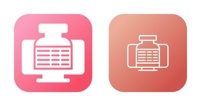 icono de vector de computadora