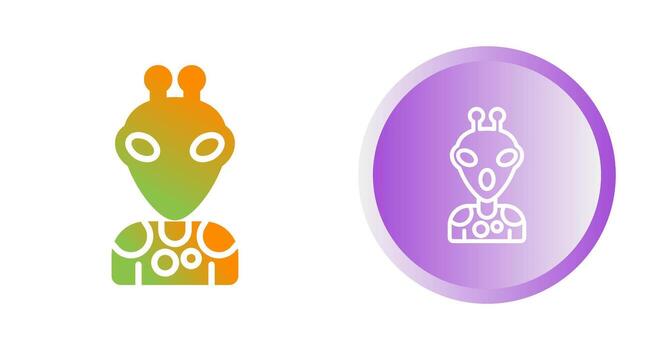 icono de vector alienígena