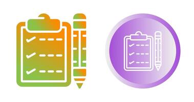 Writing pad Vector Icon