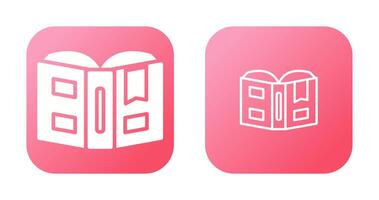 Open book with bookmark Vector Icon