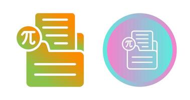 Document Insert Formula Vector Icon
