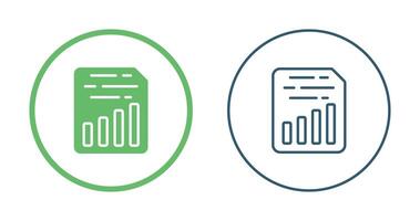 Document Insert Chart Vector Icon