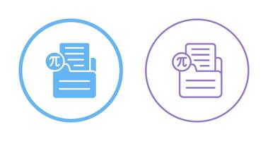 Document Insert Formula Vector Icon