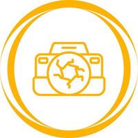 icono de vector de cámara dslr