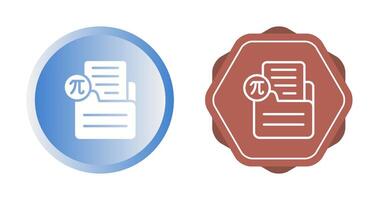 Document Insert Formula Vector Icon