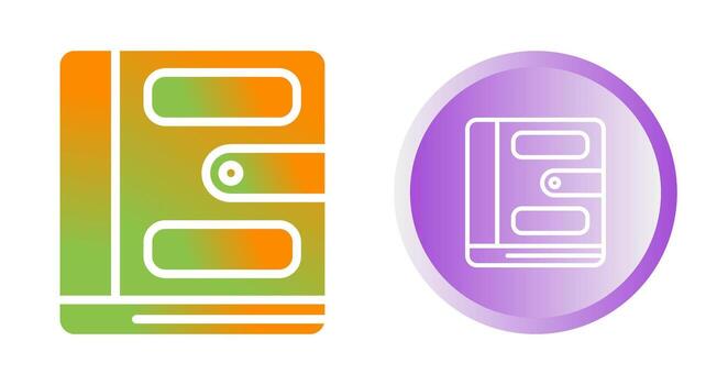 icono de vector de cuaderno