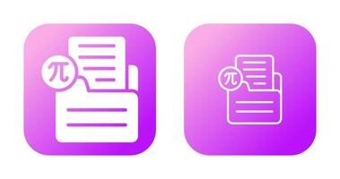 Document Insert Formula Vector Icon