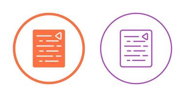 Document Outdent Vector Icon