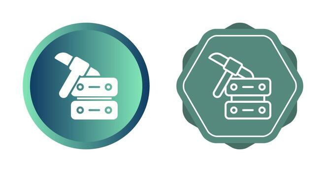 icono de vector de minería de datos