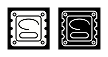 icono de vector de cpu