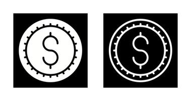 icono de vector de signo de dólar