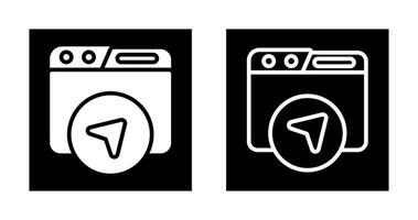 Website Navigation Vector Icon