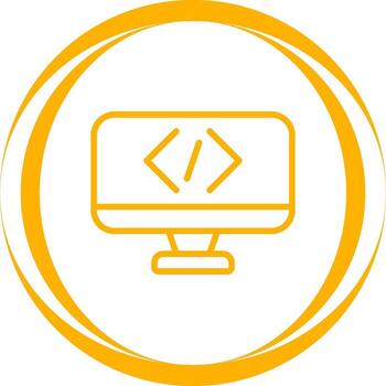 icono de vector de codificación