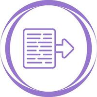 Document Export Vector Icon