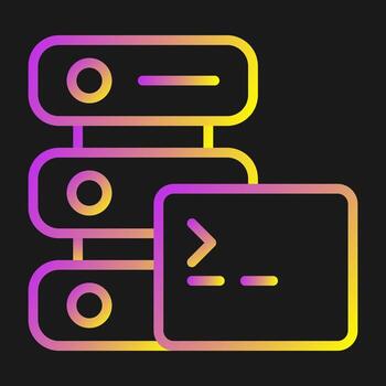 SSH Hosting Vector Icon