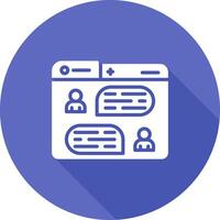 Messaging Vector Icon