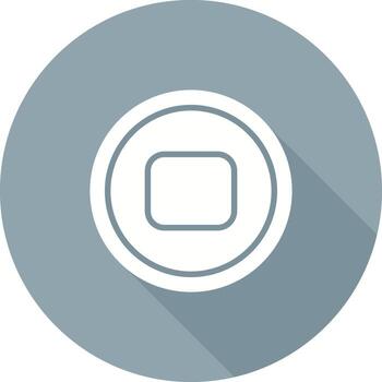 Stop Button Vector Icon