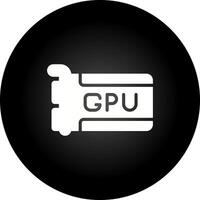 icono de vector de gpu