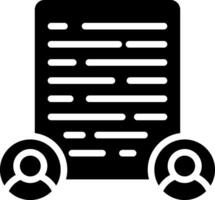 documento colaboración vector icono
