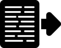 Document Export Vector Icon