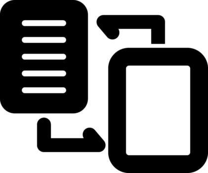 Document Migration Vector Icon