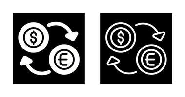 icono de vector de cambio de moneda