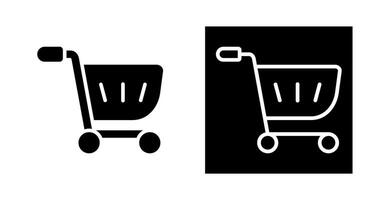 icono de vector de carrito de compras