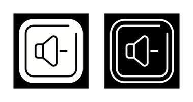 Volume Down Square Vector Icon