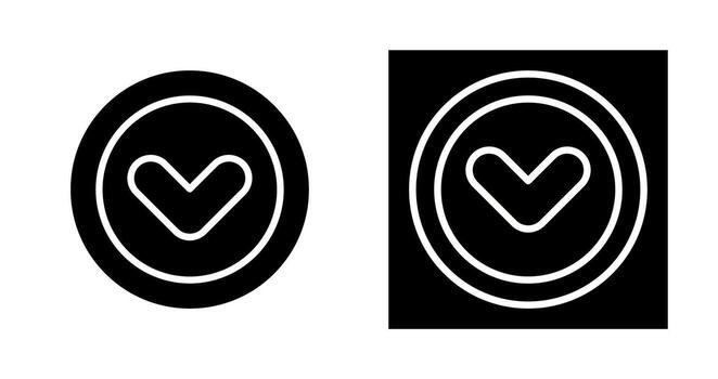 Angle Down Vector Icon