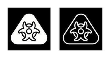 Hazardous materials symbol Vector Icon