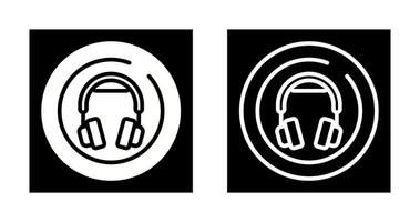 Headphones Circle Vector Icon